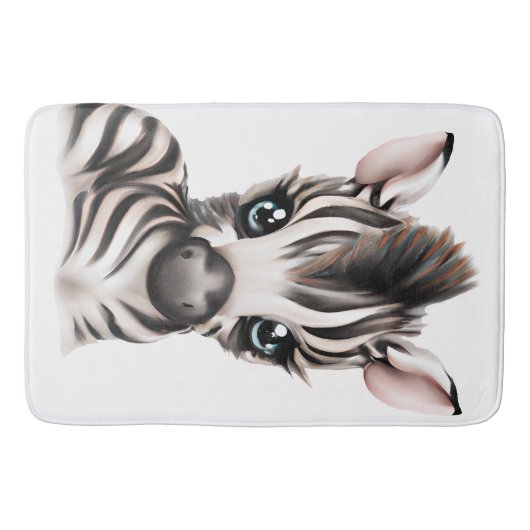 Tapis De Bain adorable bébé Zebra (Devant)