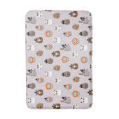 Tapis De Bain Adorable Chouette d'Halloween Motif (Devant (Vertical))