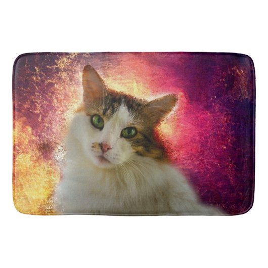 Tapis De Bain Adorable Cute Calico Chat (Devant)