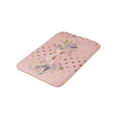 Tapis De Bain Adorable Faux Pois d'or (Angle)