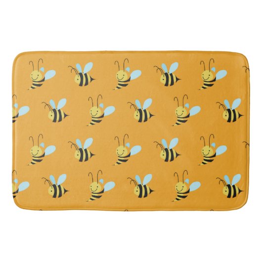 Tapis De Bain Adorable gaffez le motif d'abeille (Devant)