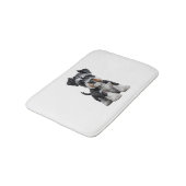 Tapis De Bain Adorable HD miniature Schnauzer Portrait de chiot  (Angle)
