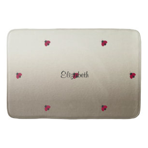 Tapis De Bain Adorable Mignon ,Coccinelles,Lumineux-Personnalisé