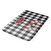 Tapis De Bain Adorable Mignonne Gnomes Buffalo Plaid (Angle)