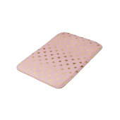 Tapis De Bain Adorables Faux Gold Points Fleuri (Angle)
