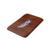 Tapis De Bain Aéronef Classique Chrome Cessna Flying Mahogany (Angle)