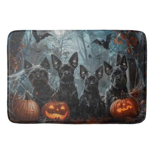 Tapis De Bain Affenpinscher Halloween nuit chien délice (Devant)
