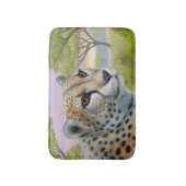 Tapis de bain africain vigilant de chat de guépard (Devant (Vertical))