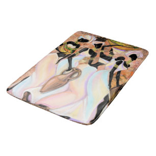 Tapis De Bain African Ladies Bath Mat Art Moderne Peinture