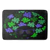 Tapis De Bain Afro Diva Vert & Bleu (Devant)