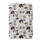 Tapis De Bain Afro Unicorn Bold Motif (Devant (Vertical))