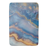 Tapis De Bain Agate en dentelle bleue (devant Vertical)