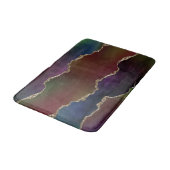 Tapis De Bain Agate foncé intense | Moody Rainbow Jewel Tone (Angle)