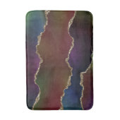 Tapis De Bain Agate foncé intense | Moody Rainbow Jewel Tone (Devant (Vertical))