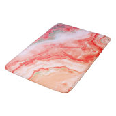 Tapis De Bain Agate minérale de luxe Rose Gold Blush (Angle)