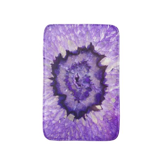 Tapis De Bain Agate pourpre Geode de Falln (Devant (Vertical))