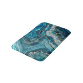 Tapis de bain Agate sarcelle (Angle)