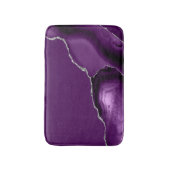 Tapis De Bain Agate Violet Pailleté Argent (Devant (Vertical))