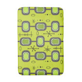 Tapis De Bain Âge de l'espace Art géométrique Chartreuse Vert (Devant (Vertical))