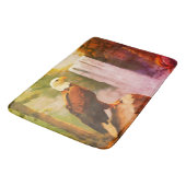 Tapis De Bain Aged oil pastel of Bald Eagle (Angle)