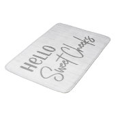 Tapis De Bain Agritourisme rustique Hello Sweet Cheeks Blanc Boi (Angle)