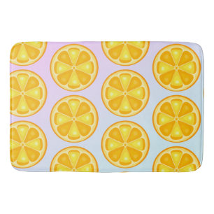 Tapis De Bain Agrumes TROPICALES FRUITS D'ÉTÉ Citrons d'orange