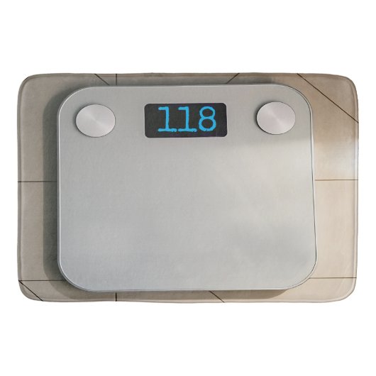 Tapis De Bain Aide pour perte de poids customisée (Devant)