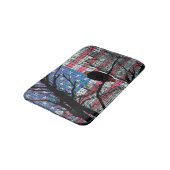 Tapis De Bain Aigle et drapeau américains (Angle)