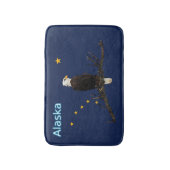 Tapis De Bain Aigle Et Drapeau De L'Alaska (Devant (Vertical))