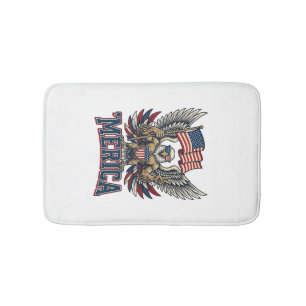 Tapis De Bain Aigle Patriotique Merica Vintage Vector Design de