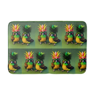 Tapis De Bain Aiguille comique Joue verte Matelas de bain transp