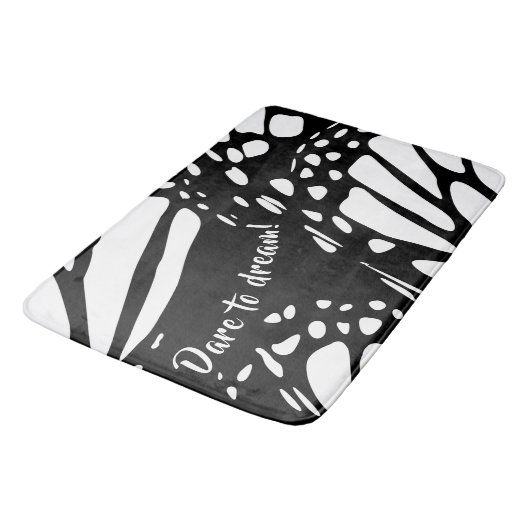 Tapis De Bain Aile à papillon Monarque Abstraite - Osez Rêver! (Angle)