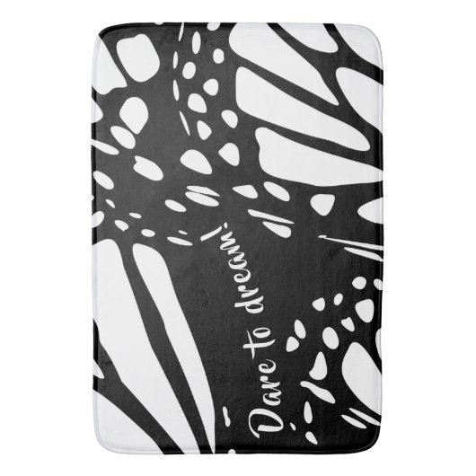 Tapis De Bain Aile à papillon Monarque Abstraite - Osez Rêver! (devant Vertical)