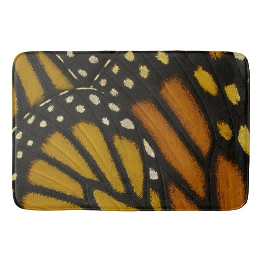 Tapis De Bain Aile de papillon monarque orange et jaune Mariposa (Devant)