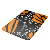 Tapis De Bain Aile stylisée de papillon monarque classique (Angle)