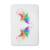 Tapis De Bain Ailes fluffy arc-en-ciel (Devant (Vertical))