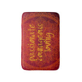 Tapis De Bain Aimer courageux passionné (Devant (Vertical))