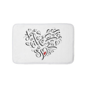 Tapis De Bain Aimez la vie où vous vivez