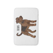 Tapis De Bain Airedale terrier dog cartoon (Devant (Vertical))