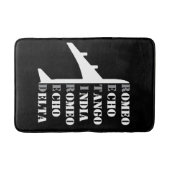 Tapis De Bain Airplane Retired Nato Phonetic Alphabet Aviation (Devant)