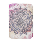 Tapis De Bain Airy Mandala Happy Pink Purple Yellow (Devant (Vertical))