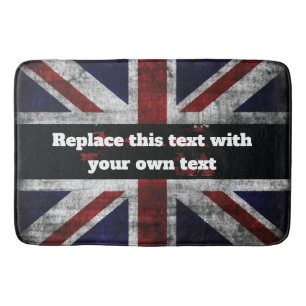 Tapis De Bain Ajouter du texte sur le drapeau anglais Jeu d'orei