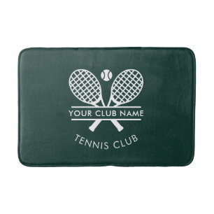 Tapis De Bain Ajouter Nom du club Tennis Team Raquettes Motif Pe