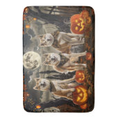 Tapis De Bain Akita Halloween Éffrayant (devant Vertical)