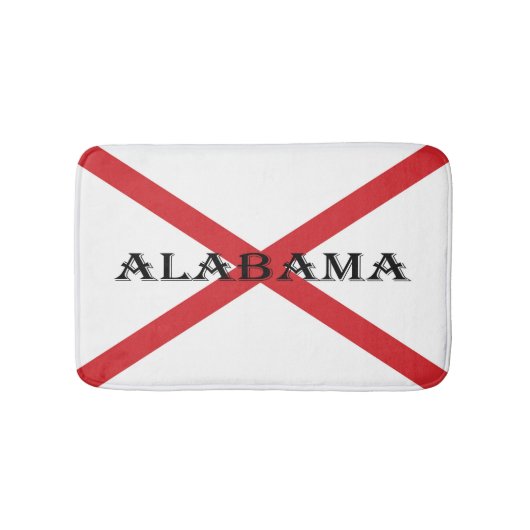 Tapis De Bain Alabama et Drapeau (Devant)