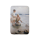 Tapis De Bain Albert Edelfeue - Les garçons jouent sur le rivage (Devant (Vertical))