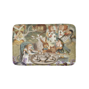 Tapis De Bain Alice Adventures in Wonderland Mad Tea Party