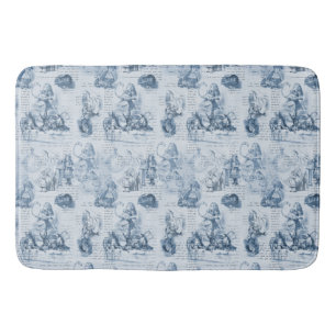 Tapis De Bain Alice au pays des merveilles Bleu Livre Vintage Ba