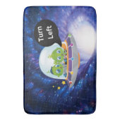 Tapis De Bain alien de l'espace de vol navire sous disque trou d (devant Vertical)