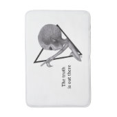 Tapis De Bain Alien gris, la vérité est là (Devant (Vertical))